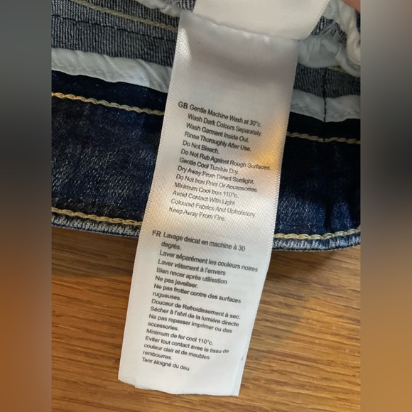 883 Police Jeans Mens W34 L30 Blue Moriarty Biker Distressed Denim Slim Stretch - Picture 13 of 15